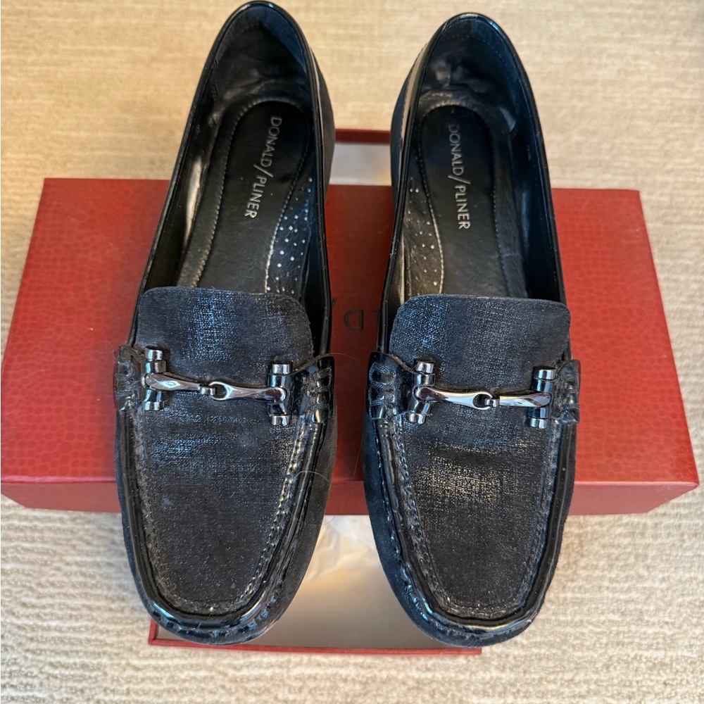 Donald J. Pliner Black Loafers